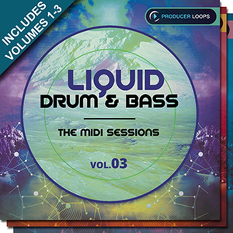 PRODUCER LOOPS LIQUID DRUM  BASS THE MIDI SESSIONS BUNDLE (V1-3)(オンライン納品)(2時間以内に納品)