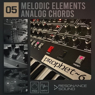 RESONANCE SOUND MELODIC ELEMENTS 05 - ANALOG CHORDS(オンライン納品)(2時間以内に納品)