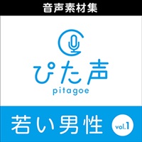 ぴた声 若い男性 vol.1(オンライン納品)(2時間以内に納品)