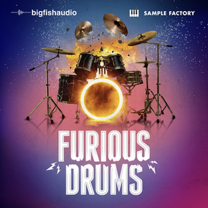 BIG FISH AUDIO FURIOUS DRUMS(オンライン納品)(2時間以内に納品)