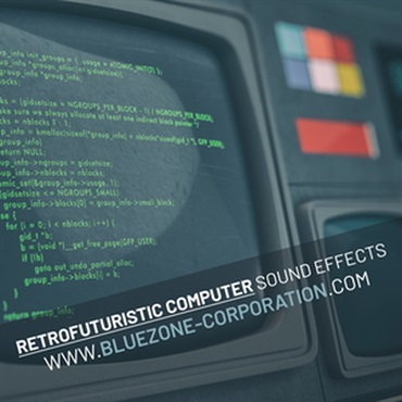 BLUEZONE 【ブルーゾーンSF系効果音サンプルパックが50%OFF！】RETROFUTURISTIC COMPUTER SOUND EFFECTS(オンライン納品)(2時間以内に納品)