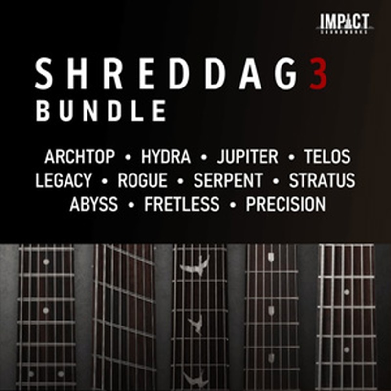 IMPACT SOUNDWORKS 【インパクトサウンドワークスサマーセール！対象製品が最大62%OFF！】SHREDDAGE 3 BUNDLE(オンライン納品)(2時間以内に納品)