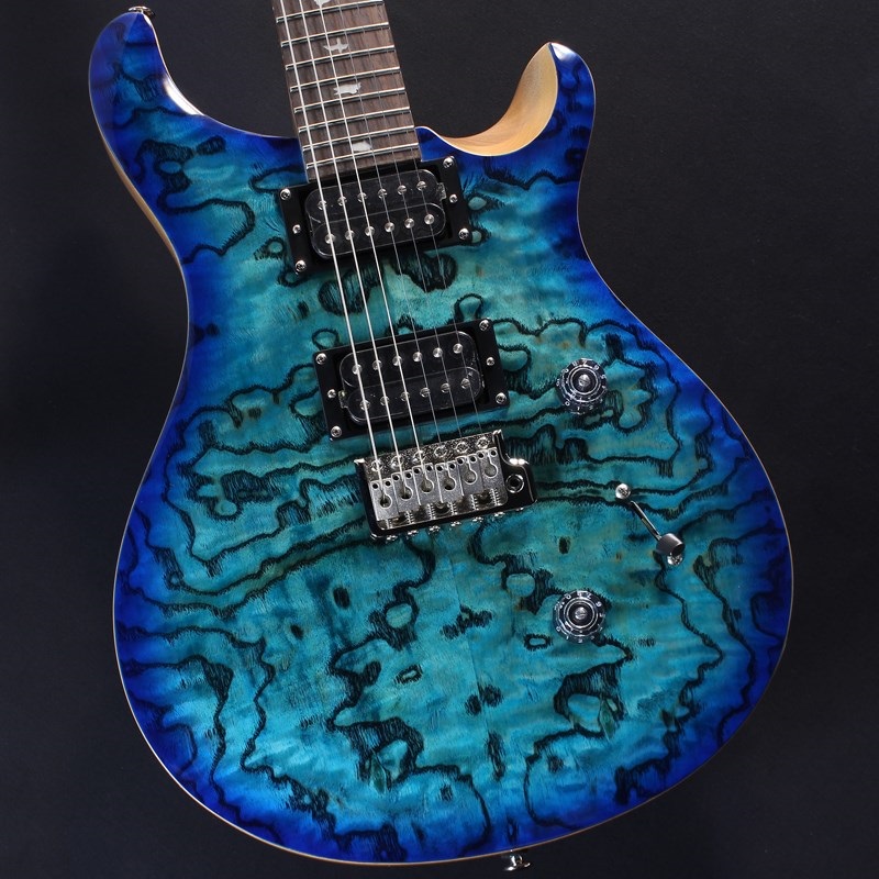 P.R.S. SE Custom 24 Burled Ash Limited Edition (Lake Blue) #CTI G108670