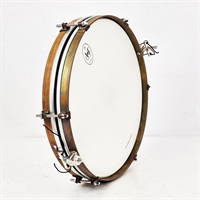 USED 中古 Pancake 14 x 1.5 Raw Brass Snare Drum [Single Tension，No Lugs， with Brass Single Hoops]