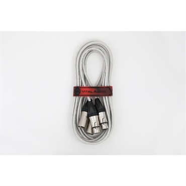VitalAudio VAB-N Pair 2.0m 3MX/3FX(VBN P-2MF)(XLRオス-XLRメス)(バイタルオーディオ)(2本セット)
