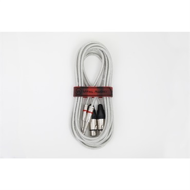 VitalAudio VAB-N Pair 1.0m 3FX/3P(VBN P-1F3P)(XLRメス-TRSフォーン)(バイタルオーディオ)(2本セット)