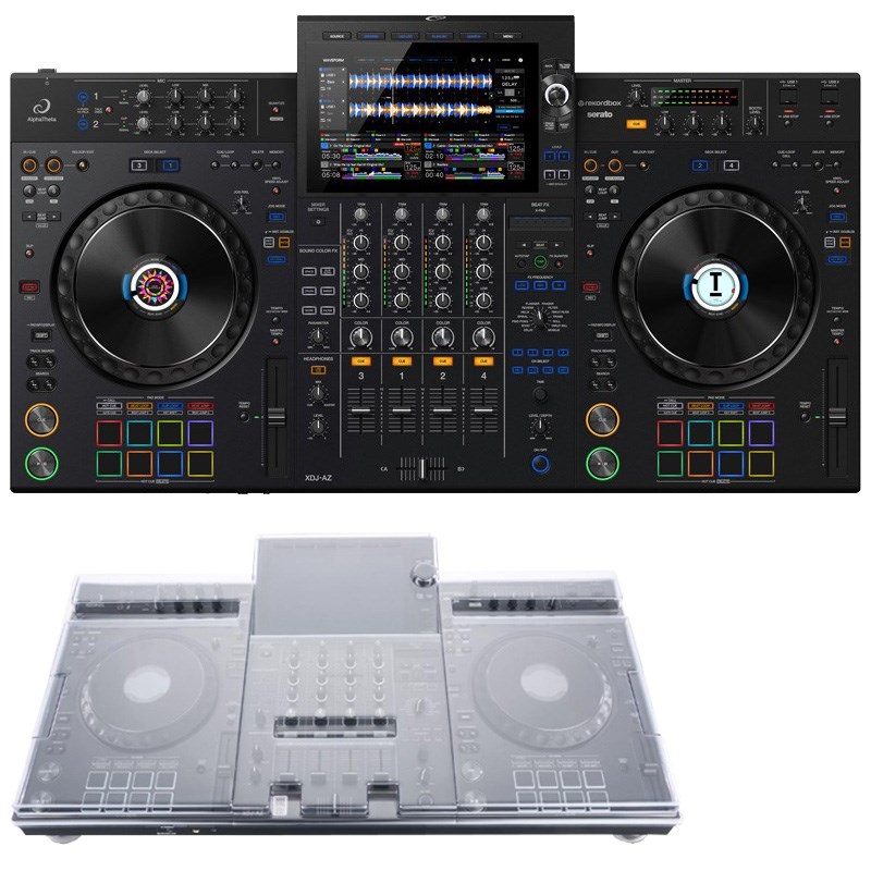 AlphaTheta XDJ-AZ + DECKSAVER 本体保護カバーSET  【Apple Music対応】【オールインワンDJシステム】【無償ダウンロード版rekordbox & serato DJ Pro対応】