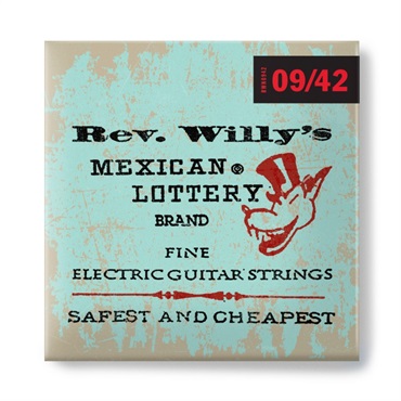 Dunlop (Jim Dunlop) BILLY GIBBONS CUSTOM REV WILLY'S GUITAR STRINGS 09-42 [RWN0942]