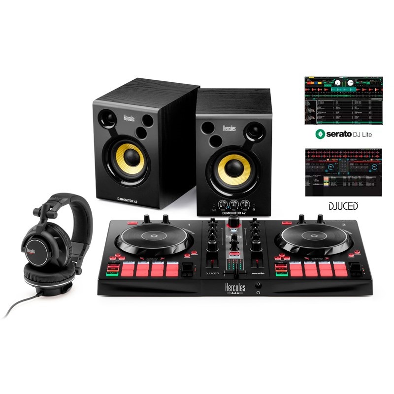 HERCULES 【創業50周年大決算SALE】DJ Essentials Kit 【AppleMusic対応】【DJに必要なすべてが揃う初心者向けパッケージ】(ハーキュリーズ)
