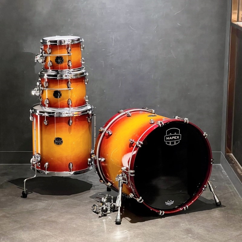 MAPEX SE529XBPO [SATURN EVOLUTION BIRCH-WALNUT DRUM SET SHELL PACK/22BD・10TT・12TT・16FT][Exotic Sunburst Lacquer]【イベント使用特価品】