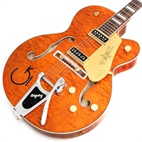 G6120TGQM-56 Limited Edition Quilt Classic Chet Atkins Hollow Body with Bigsby (Roundup Orange Stain Lacquer) 【特価】