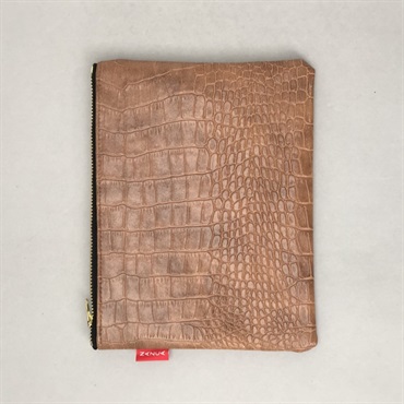 NAZCA LEATHER POUCH [ブラウンクロコダイル]