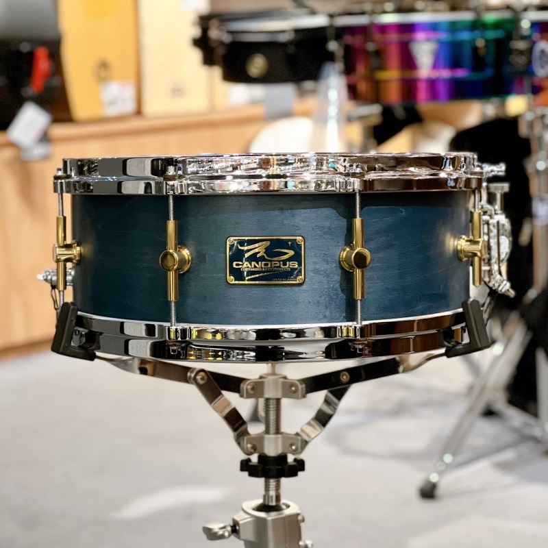 CANOPUS USED 中古 MO Snare Drum 14×5.5 w/Die Cast Hoops - Indigo 