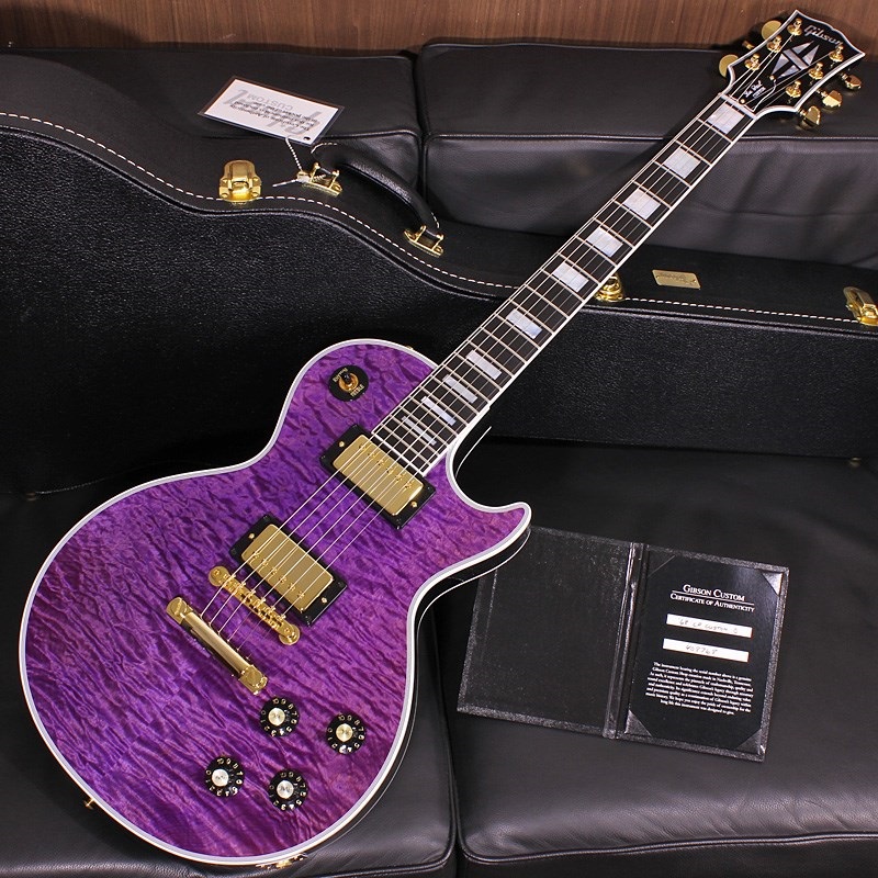 1968 Les Paul Custom 5A Quilt Maple Top Gloss Trans Purple SN. 408768の商品画像