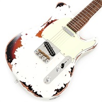 USED 中古 Dhatarattha CUSTOM GUITAR Performance T Relic (White over 3CS)