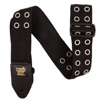 Premium Guitar Strap #5397 Hole Lotta Metal Silver