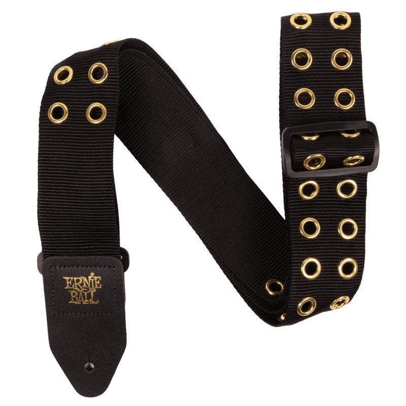 ERNIE BALL 【夏のボーナスセール】 Premium Guitar Strap #5398 Hole Lotta Metal Gold