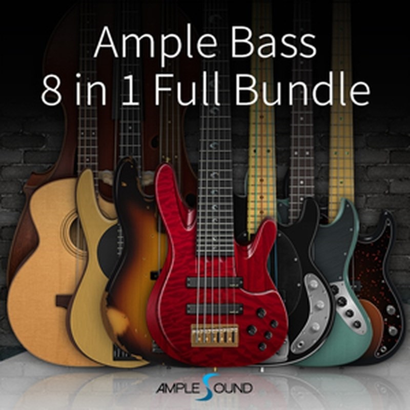 AMPLE SOUND AMPLE BASS 8 in 1 FULL BUNDLE(オンライン納品)(2時間以内に納品)
