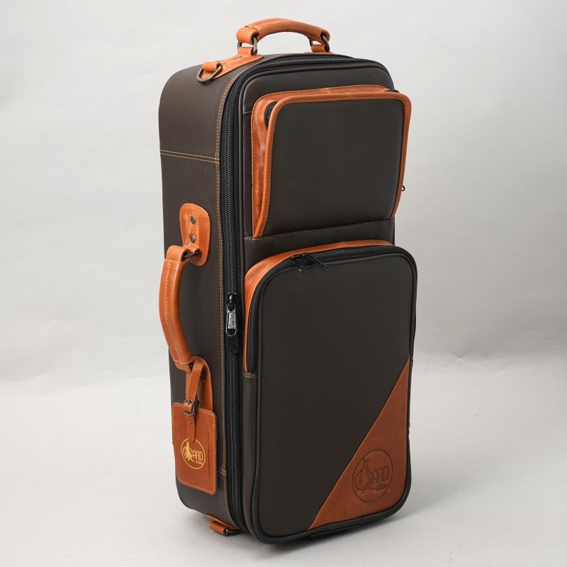 GARD BAGS ガードバッグス / エリート シリーズ 4-ECLCN-V トランペット用 ダブル ケース / ダークブラウン レザー・ブラウンベジタブルタンニング トリム