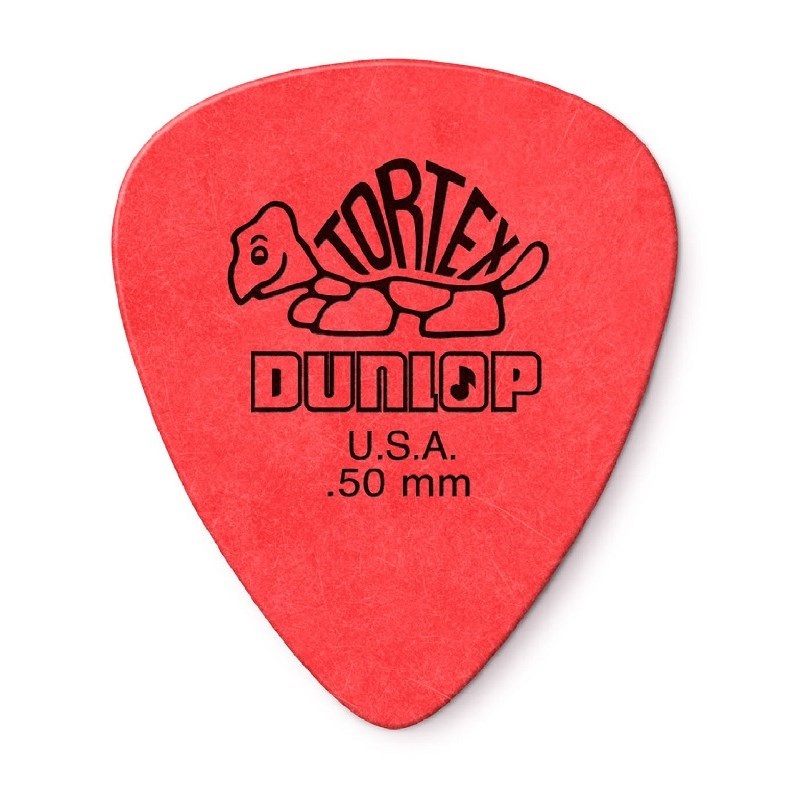 Dunlop (Jim Dunlop) 【創業50周年大決算SALE】 12枚セット PP418P050 418R Tortex Standard Picks 0.50mm(Red)