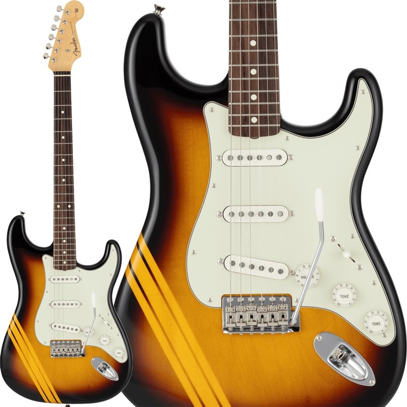 Fender Made in Japan Traditional 2025 Collection 60s Stratocaster (Competition 3-Color Sunburst Aged Natural/Rosewood)【数量限定！！ストラッププレゼント！！】【Fender The Spring Summer 2025 Campaign】