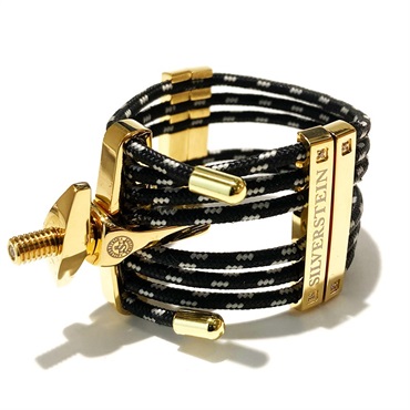 Silverstein 【旧品番処分特価!!】「HG11A(第4世代)」バリトンサックス用リガチャー ヘキサ シャンパンゴールド