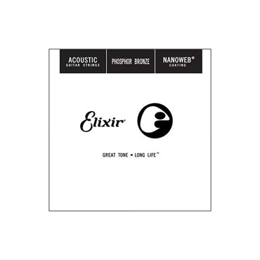 ELIXIR Phosphor Bronze NANOWEB Coating Strings #14147 (Single/.047)