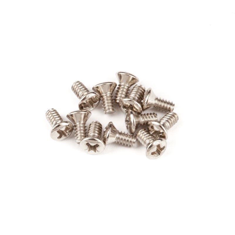Fender USA 【創業50周年大決算SALE】 Slide Switch Mounting Screws - Jaguar(R)/Jazzmaster(R)， (4-40 X 1/4 philips)， Nickel (12)(#0015719049)