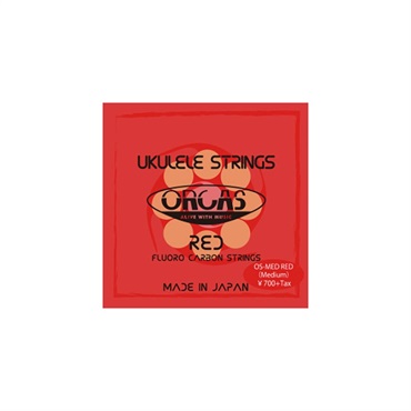 ORCAS OS-MED RED FLUORO CARBON STRING SET[ウクレレ弦]