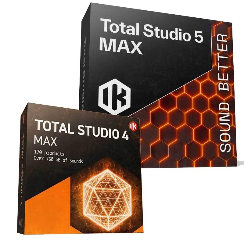 IK Multimedia Total Studio 4 MAX + Total Studio 5 MAX Maxgrade (アイケーマルチメディア)(トータルスタジオ)(オンライン納品)