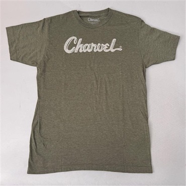 【創業50周年大決算SALE】 CHARVEL TPASTE LOGO T HTHR GRN M