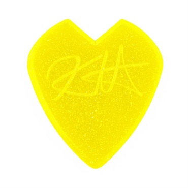 Dunlop (Jim Dunlop) 【創業50周年大決算SALE】 47PKH3NYS KIRK HAMMETT JAZZ III PICK YELLOW GLITTER ×6枚セット