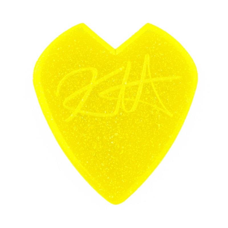 Dunlop (Jim Dunlop) 【創業50周年大決算SALE】 47PKH3NYS KIRK HAMMETT JAZZ III PICK YELLOW GLITTER ×6枚セット
