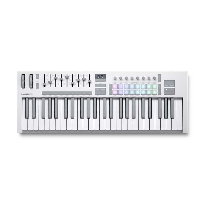 NOVATION Launchkey 49 Mk4 White【ご予約商品・5月下旬頃発売予定】(ノベーション)(ラウンチキー)(49鍵盤USB・MIDIコントローラー)【NKS対応製品】【Steinberg Cubase LE 14付属！】