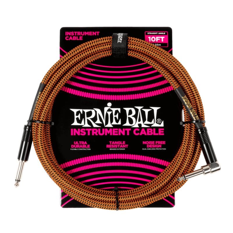 Braided Instrument Cable Straight/Angle 10ft - Pumpkin Pie [P06470]の商品画像