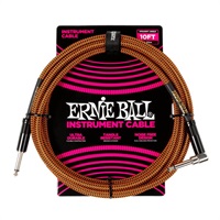 Braided Instrument Cable Straight/Angle 10ft - Pumpkin Pie [P06470]