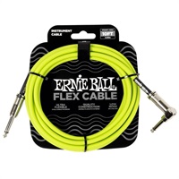 Flex Instrument Cable Straight/Angle 10ft Green #6465