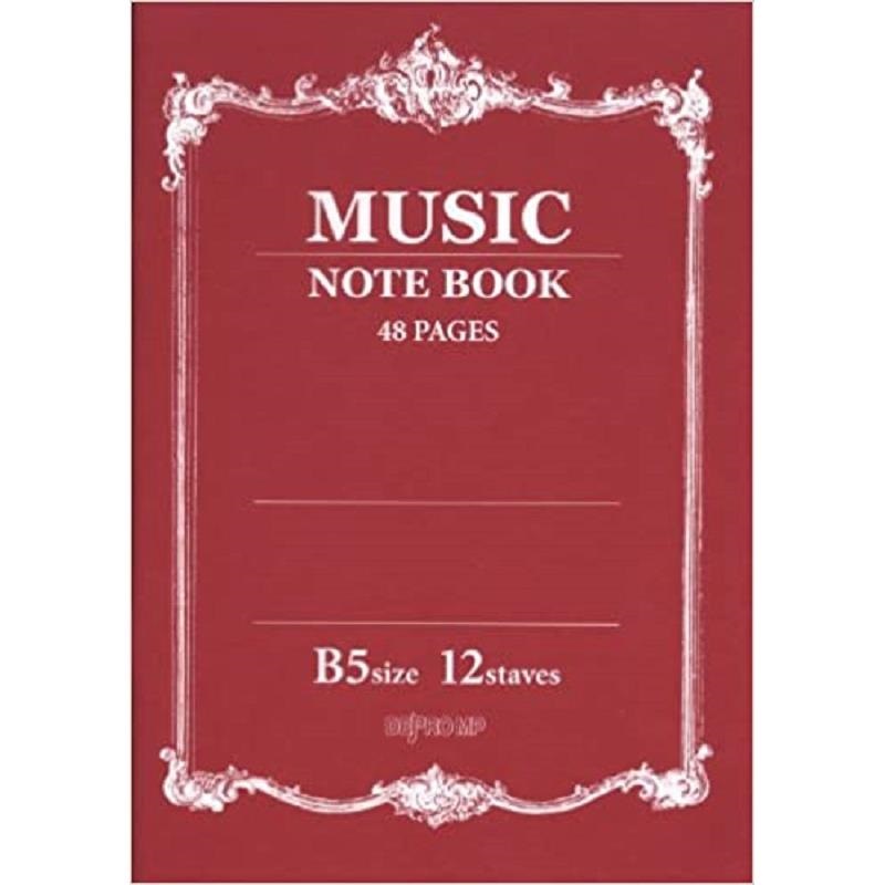 PUNK 音楽ノート B5 音楽5線ノート B5横 3段 ／ デプロMP | 島村楽器 楽譜便
