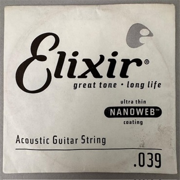 ELIXIR 【大決算セール】 15139 ｱｺｰｽﾃｨｯｸﾊﾞﾗ弦 .039 ACOUSTIC 80/20 BRONZE NANOWEB