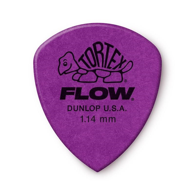 Dunlop (Jim Dunlop) 【創業50周年大決算SALE】 12枚セット PP558P114 558R Tortex FLOW Standard Pick 1.14mm (Purple)