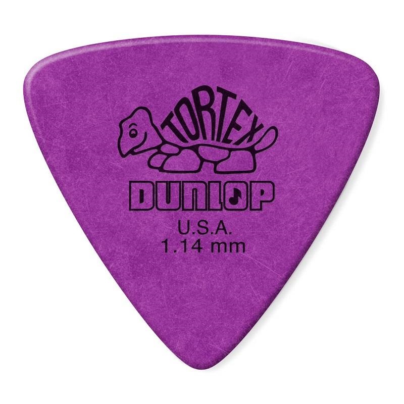 Dunlop (Jim Dunlop) 【創業50周年大決算SALE】 6枚セット PP431P114 431R Tortex Triangle Picks 1.14mm (Purple)