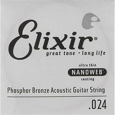 ELIXIR NANOWEB フォスファーブロンズ .024 #14124 [バラ弦 ]