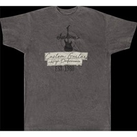 JACKSON CUSTOM GUITAR T-SHIRT CHARCOAL L