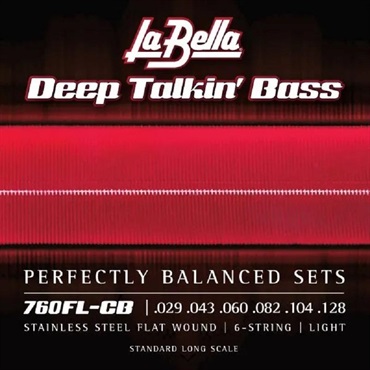 La Bella 760FL-CB / Flat Wound Stainless Steel Bass Strings [6strings]