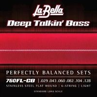760FL-CB / Flat Wound Stainless Steel Bass Strings [6strings]