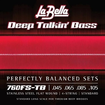 La Bella 760FS-TB / Flat Wound Stainless Steel Bass Strings