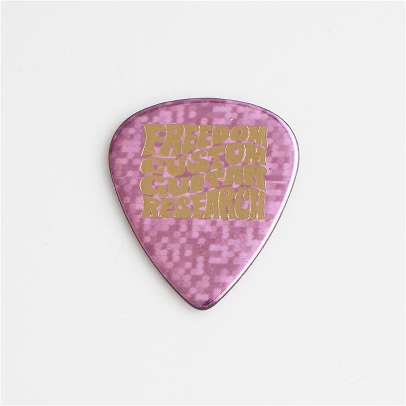 Freedom Custom Guitar Research Pick SP-PK-09 [Celluloid/ティアドロップ/スパンコールピンク/1.2mm/金ロゴ]