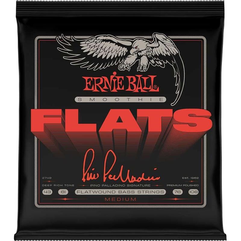 ERNIE BALL 【5月24日入荷予定、ご予約受付中】 Pino Palladino Smoothie Flats Bass Strings (Flat Wound / Medium 43-108)