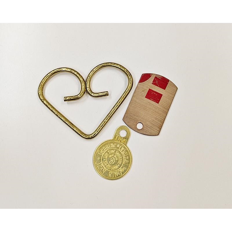 ECO MUSIC シンバルドッグタグ + ジーンリング【割れシンバルを使用したアクセサリー】