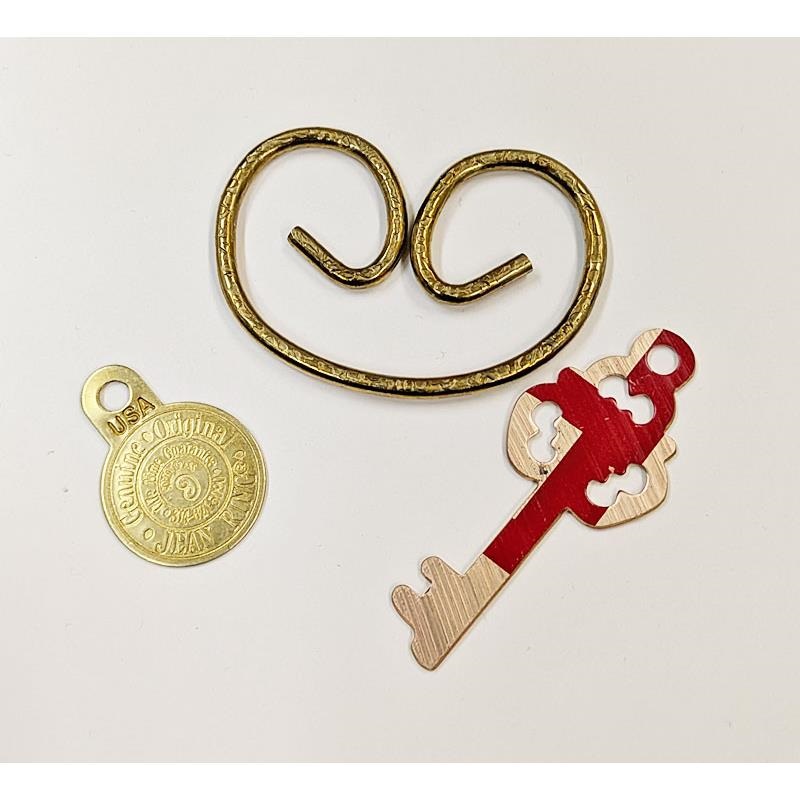 ECO MUSIC シンバルキー + ジーンリング【割れシンバルを使用したアクセサリー】